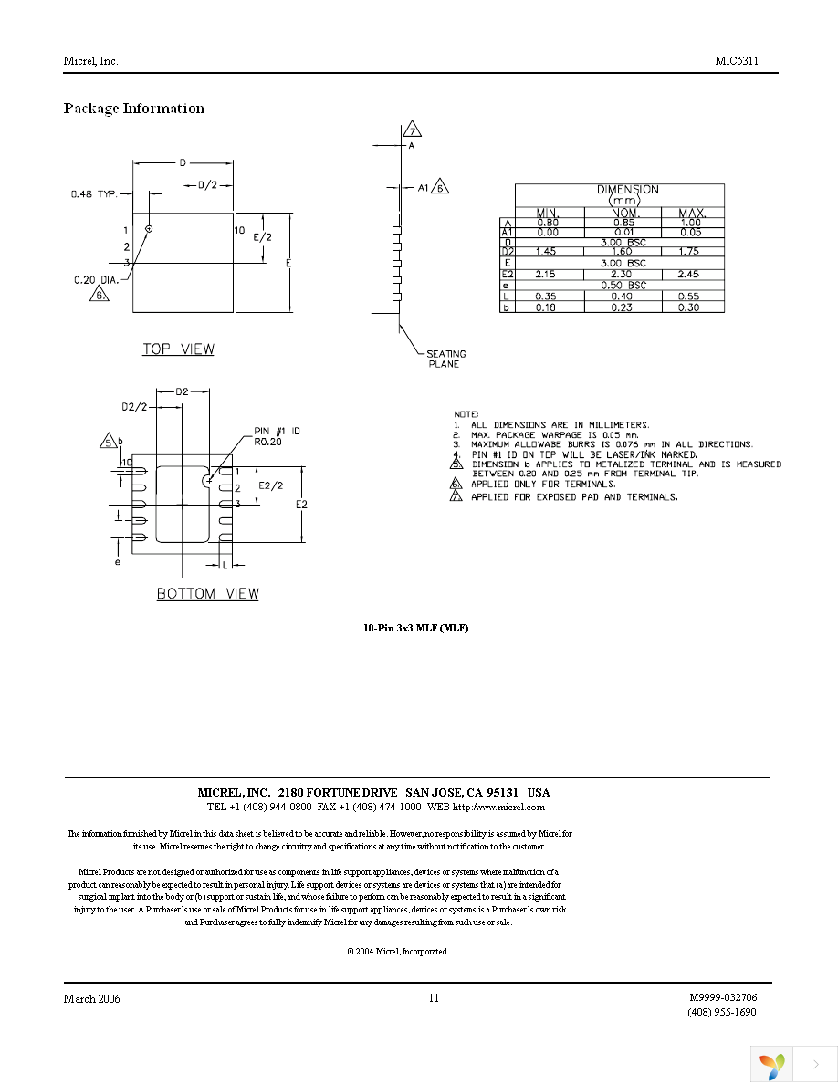 MIC5311-NLYML TR Page 11